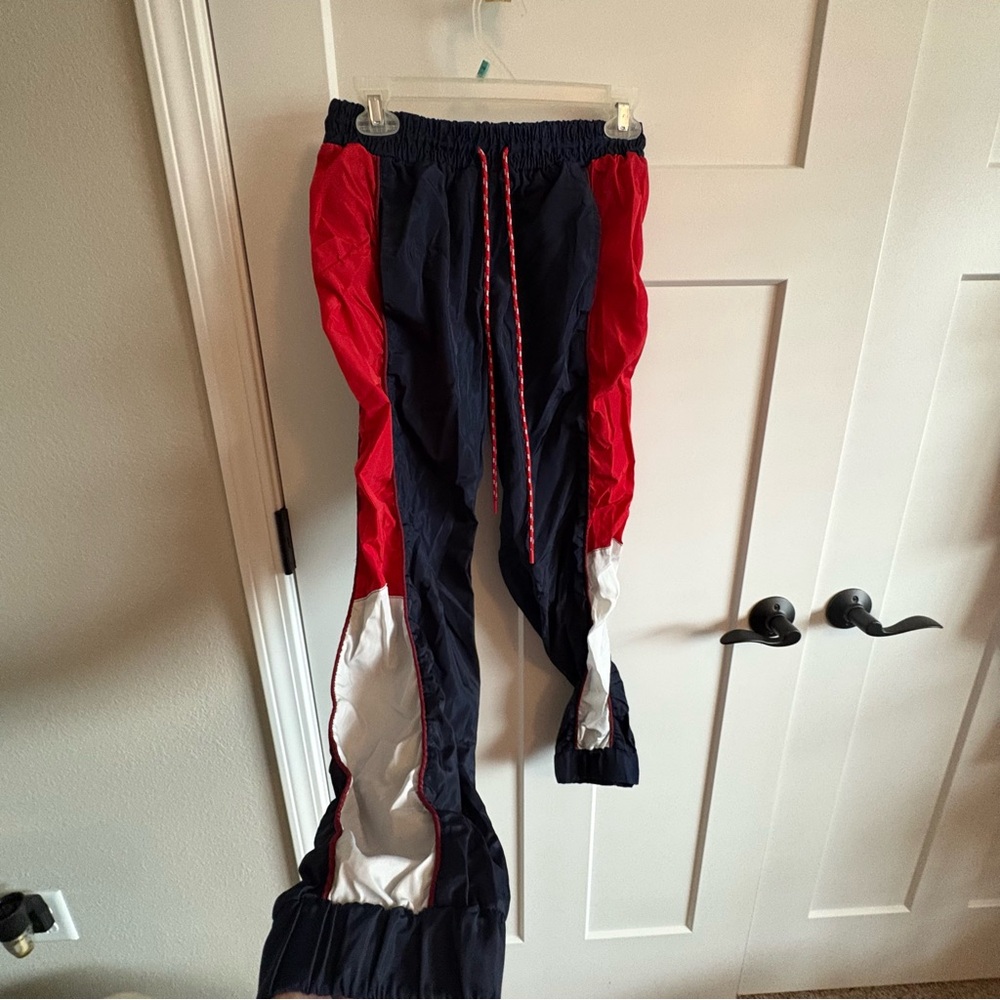 New look, medium, 80s 90s vintage windbreaker track pant joggers, spring, fall,